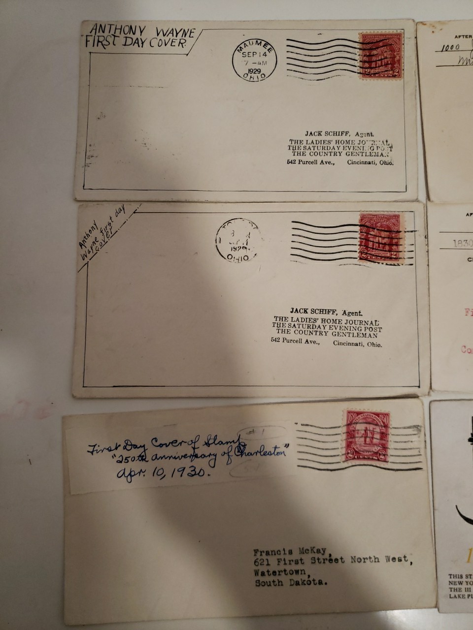 Lot of 20 — First Day Cover Issue Stamp FDC — 1929 To 1947’s Mix Lot