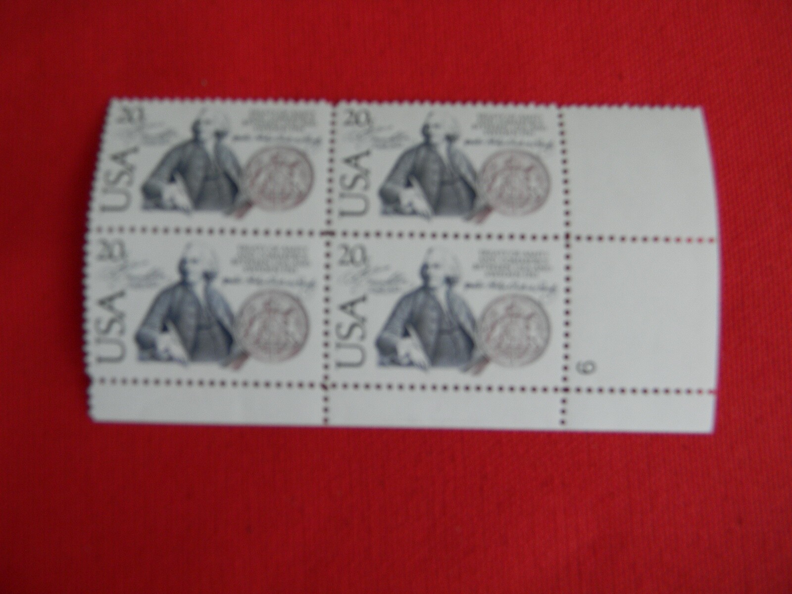 US Postage Stamp 1983 TREATY OF AMITY & COMMERCE BETWEEN USA & SWEDEN 1783 4-20c