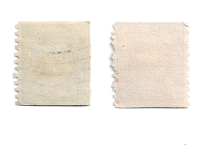 USA 1912-1915 coil postage stamps x 2, used