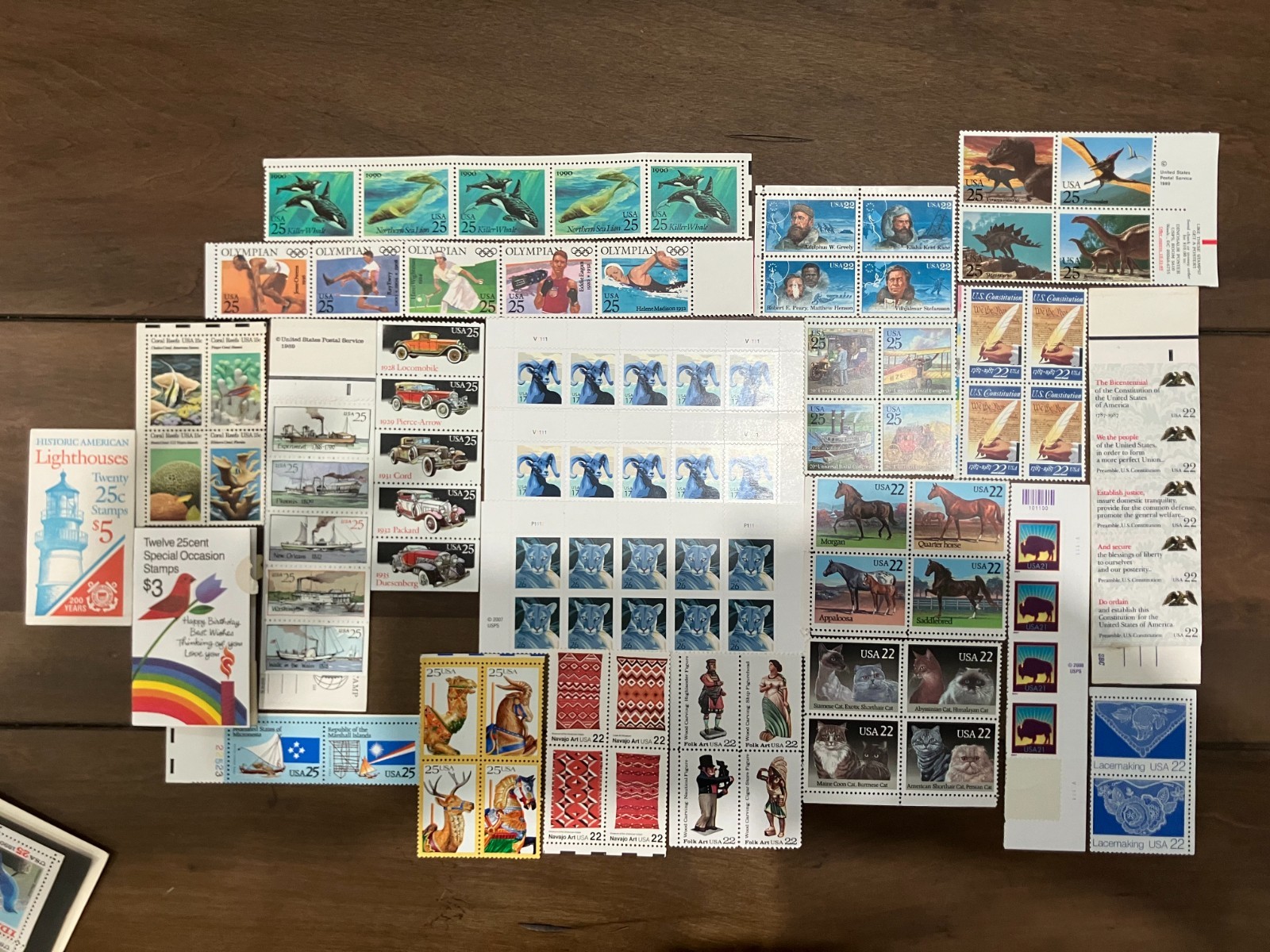 USPS Discount Postage Lot $69.08 Face Value 314 Mint Stamps 20¢-25¢ Free Ship