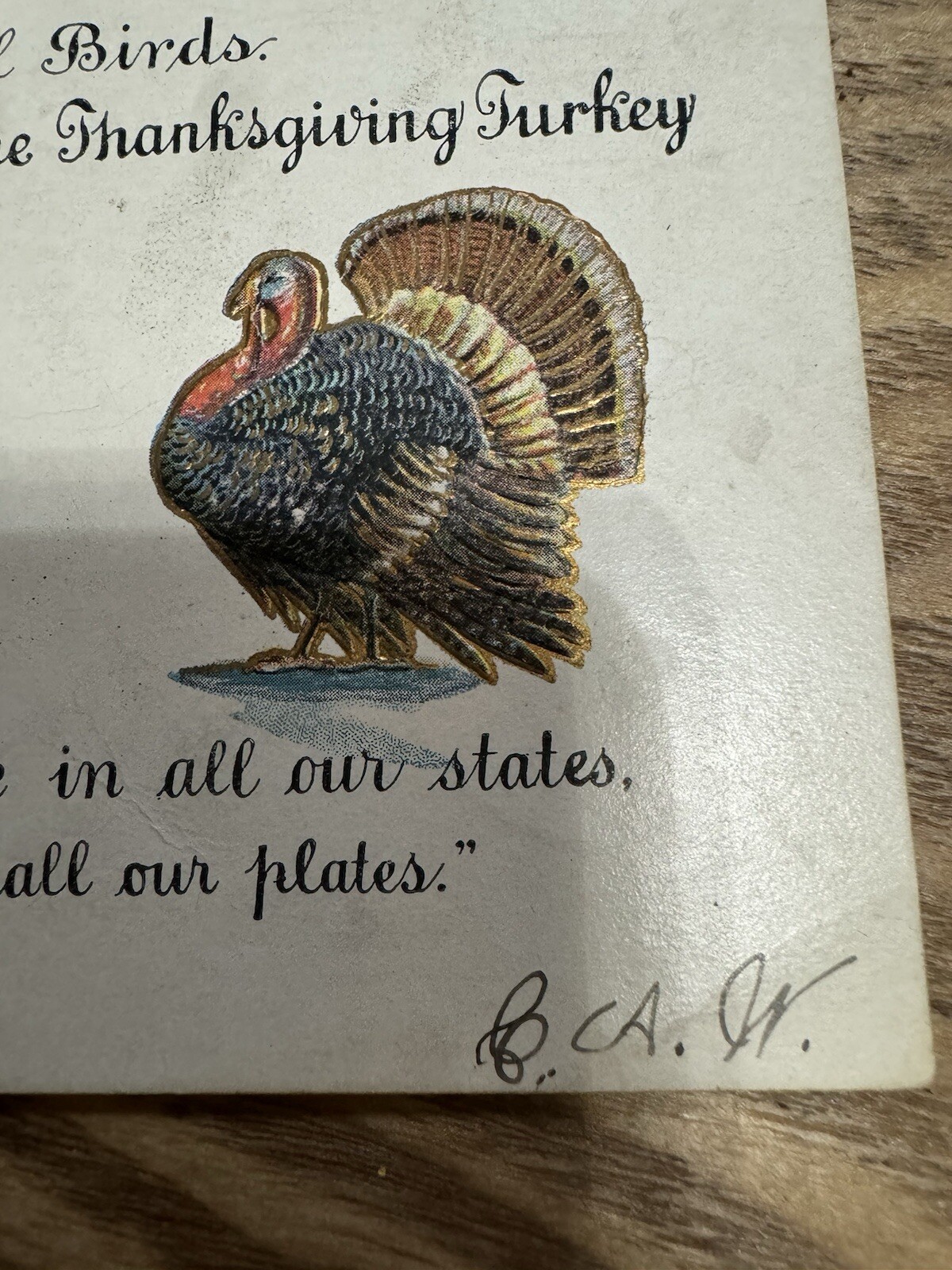 VTG 1706 FRANKLIN 1Cent Stamp POSTAGE Card, Circulated OOAK POSTMARK 1906 Rare