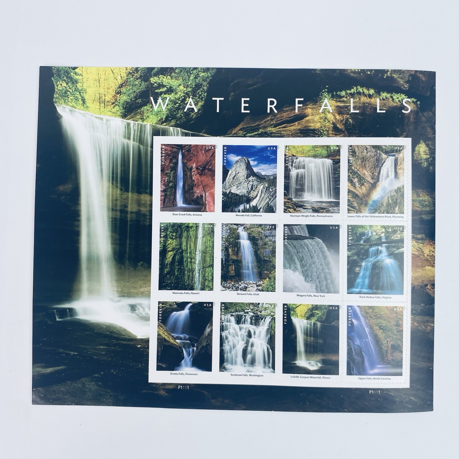 USPS Forever Stamps 1 Sheet Of 12 Count Waterfall 580900 Landmarks NEW!