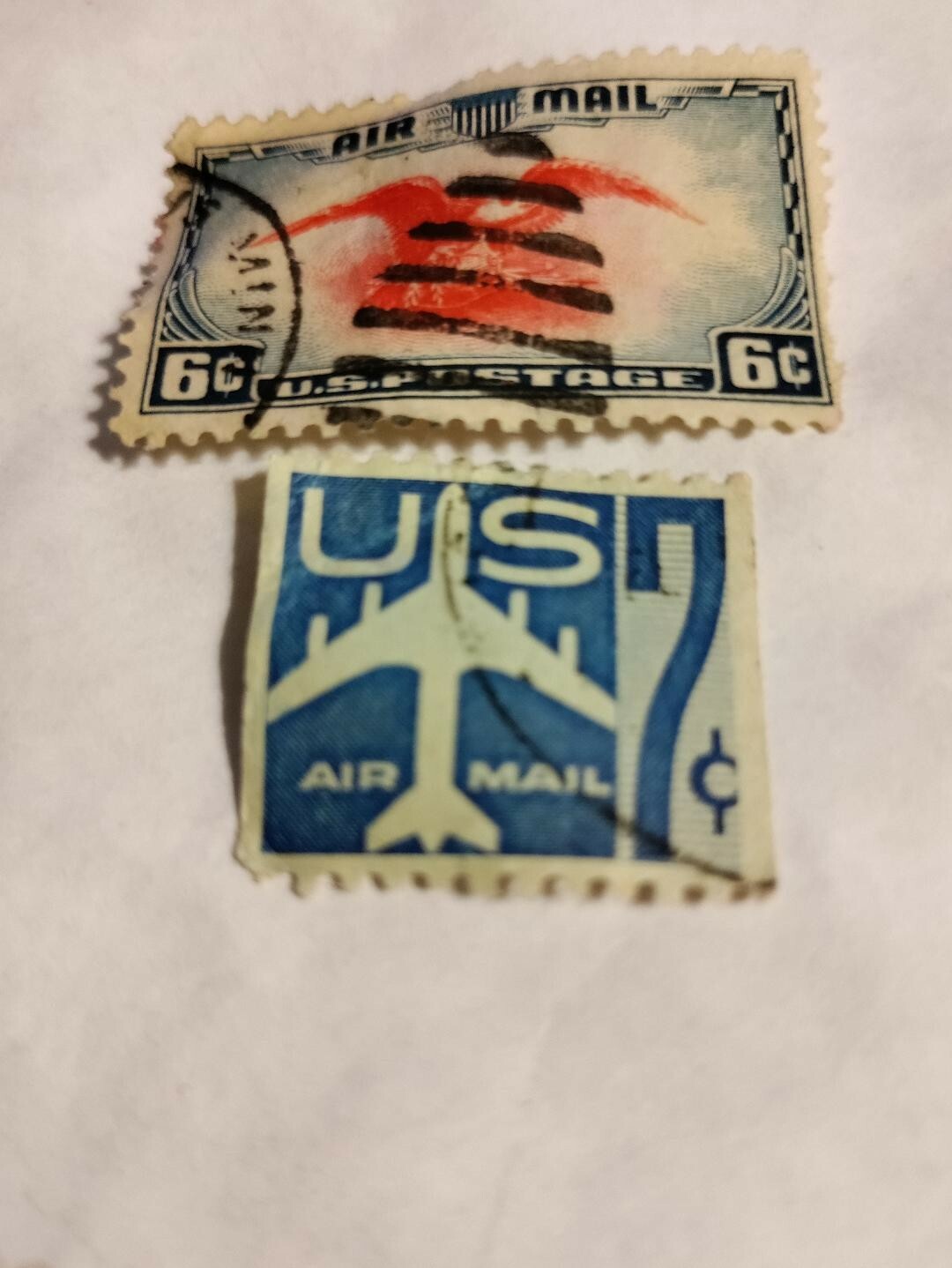 US Air Mail 1938 Eagle and Us 7 cent air mail stamp, highly sought,rare stamp