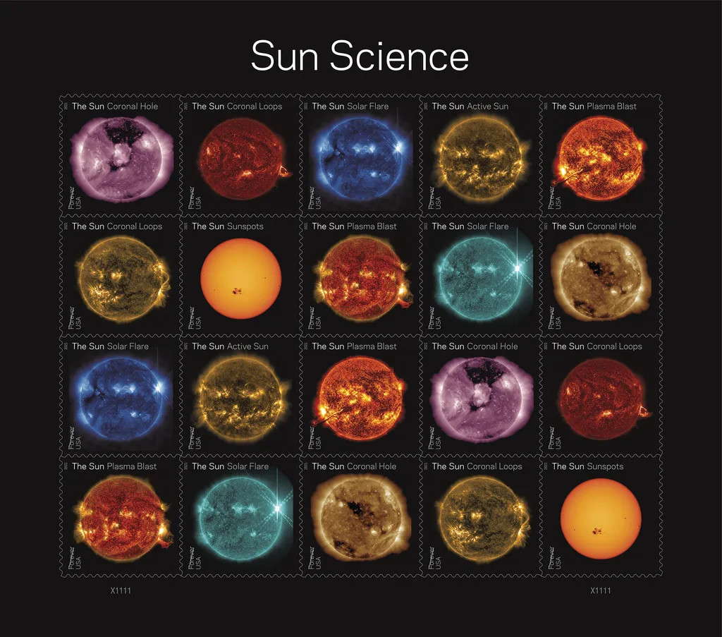 USPS Sun Science One Sheet Forever Stamps – Booklet of 20 First Class Forever St