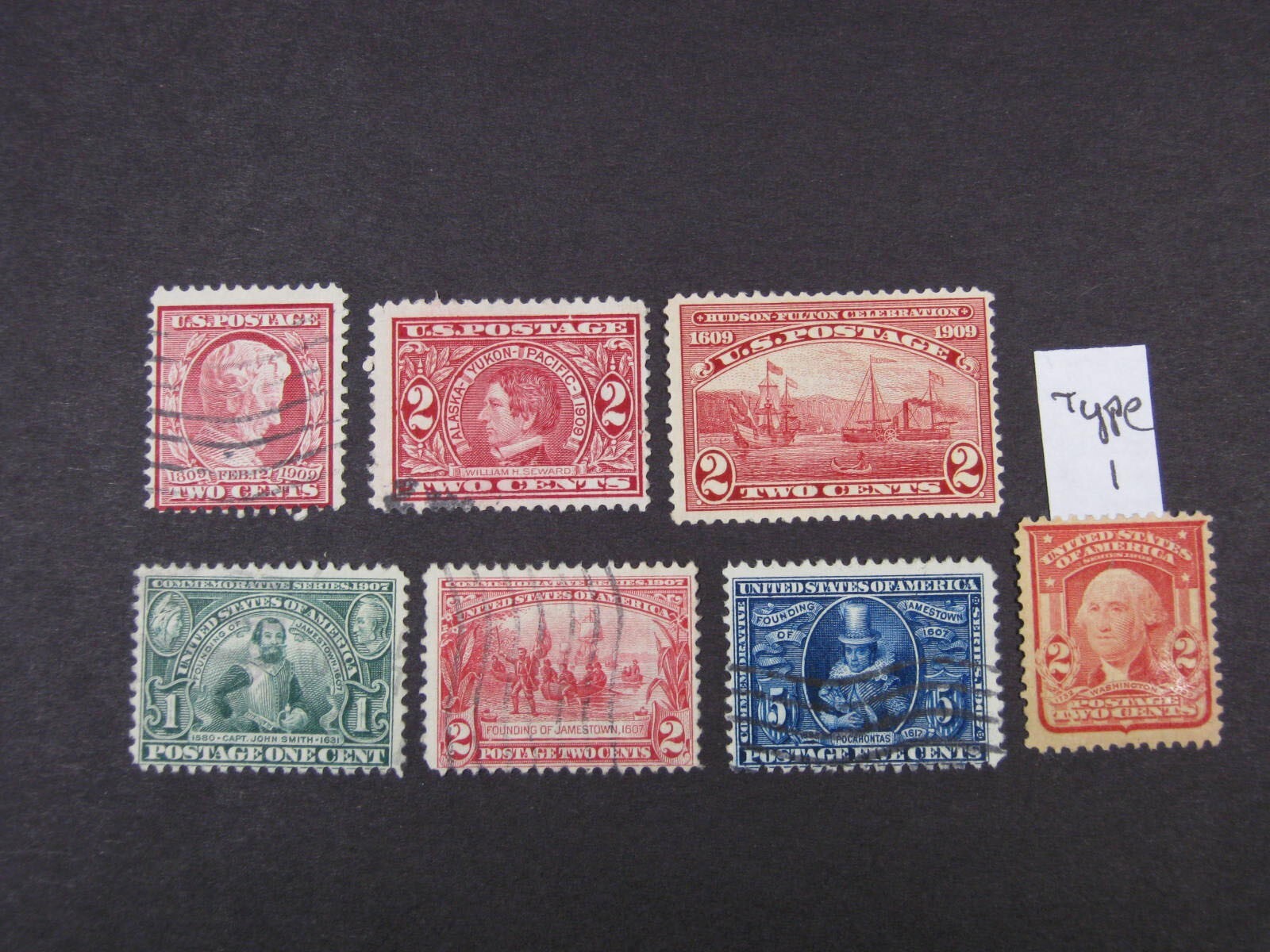 US 1903-1909 SCOTT 319 TYPE 1 328 329 330 367 370 372 USED AND MINT F-VF