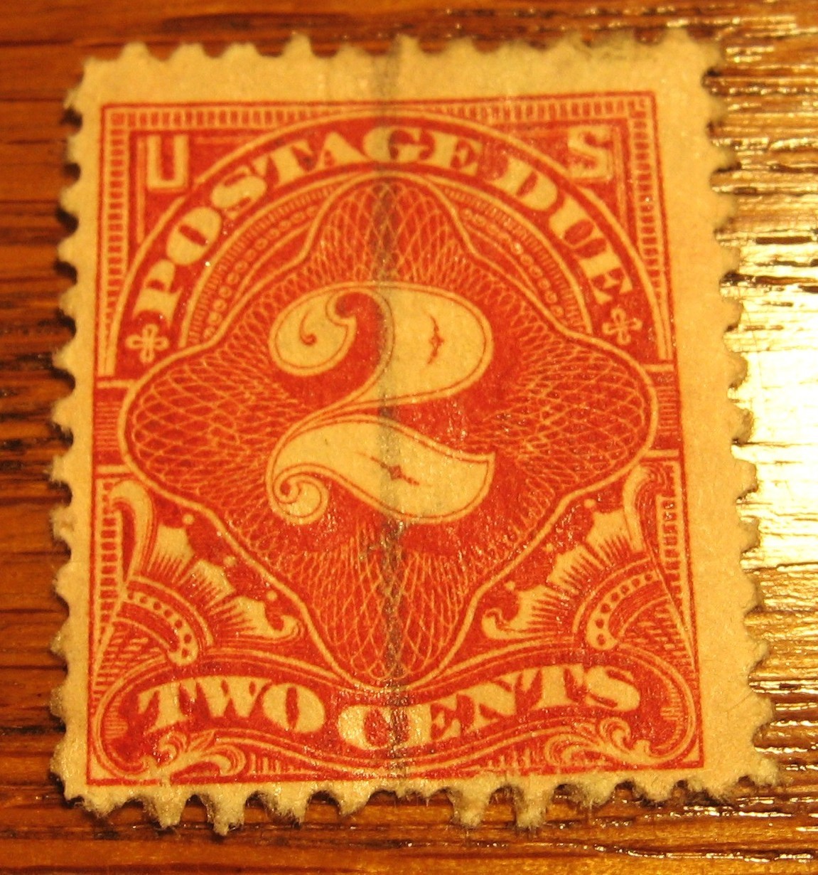 1930-33 2 cent postage due stamp deep carmine