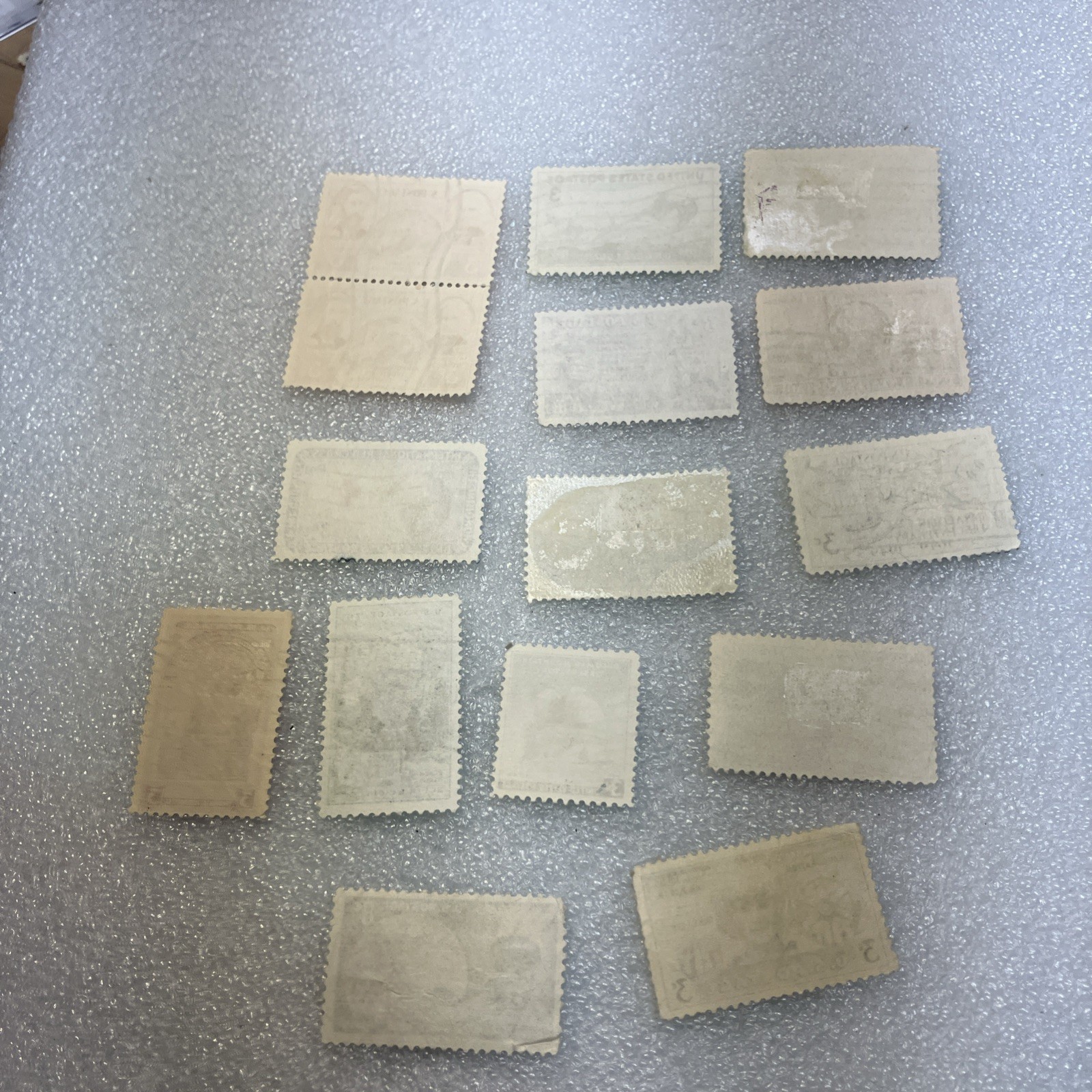 15 USED/Cancelled Commemorative 3c 1941-1955 US Stamps. Varied Lot. $1 Ships.