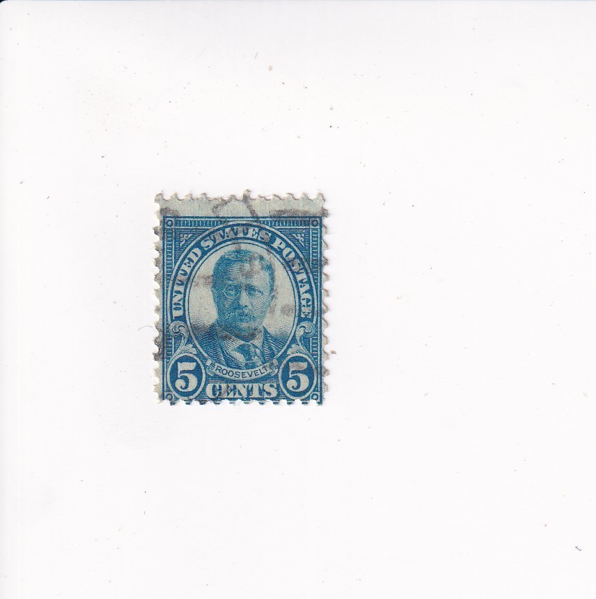 US Stamp ROOSEVELT BLUE 5 CENTS 1926-28 PERF. 11 X 10 1/2 ROTARY PRESS (US)