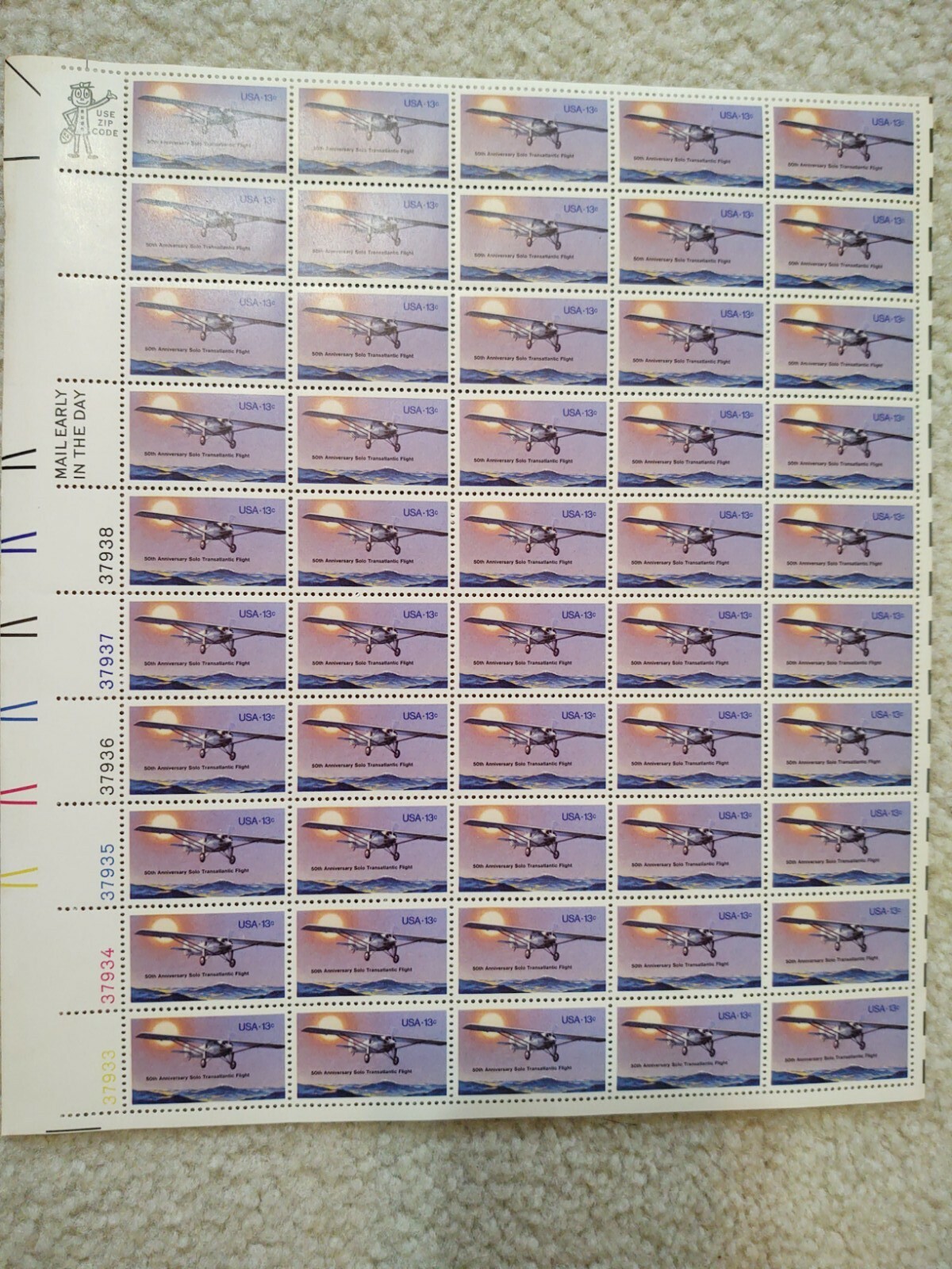 US Stamps – Full Sheets, Lot of 10 Mint Sheets 5 cents – 22 cents, all MNH