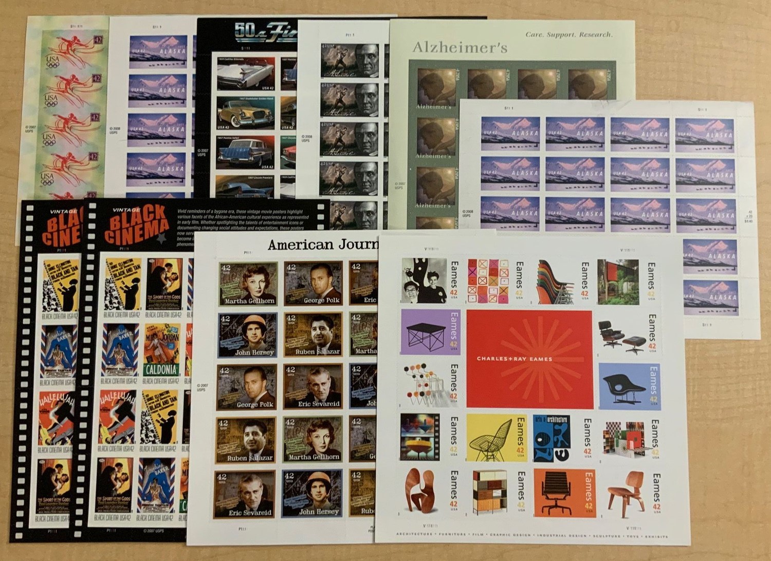 Highly Discounted 42¢ Postage/Sheet Lot Face Value $82.32 – Stuart Katz