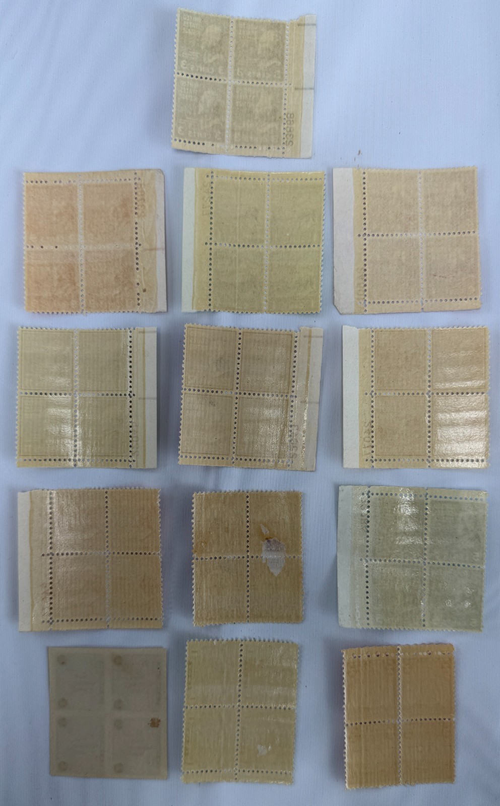 Vintage US Presidential and Commemorative Plate Block Collection 13 Mint Plate