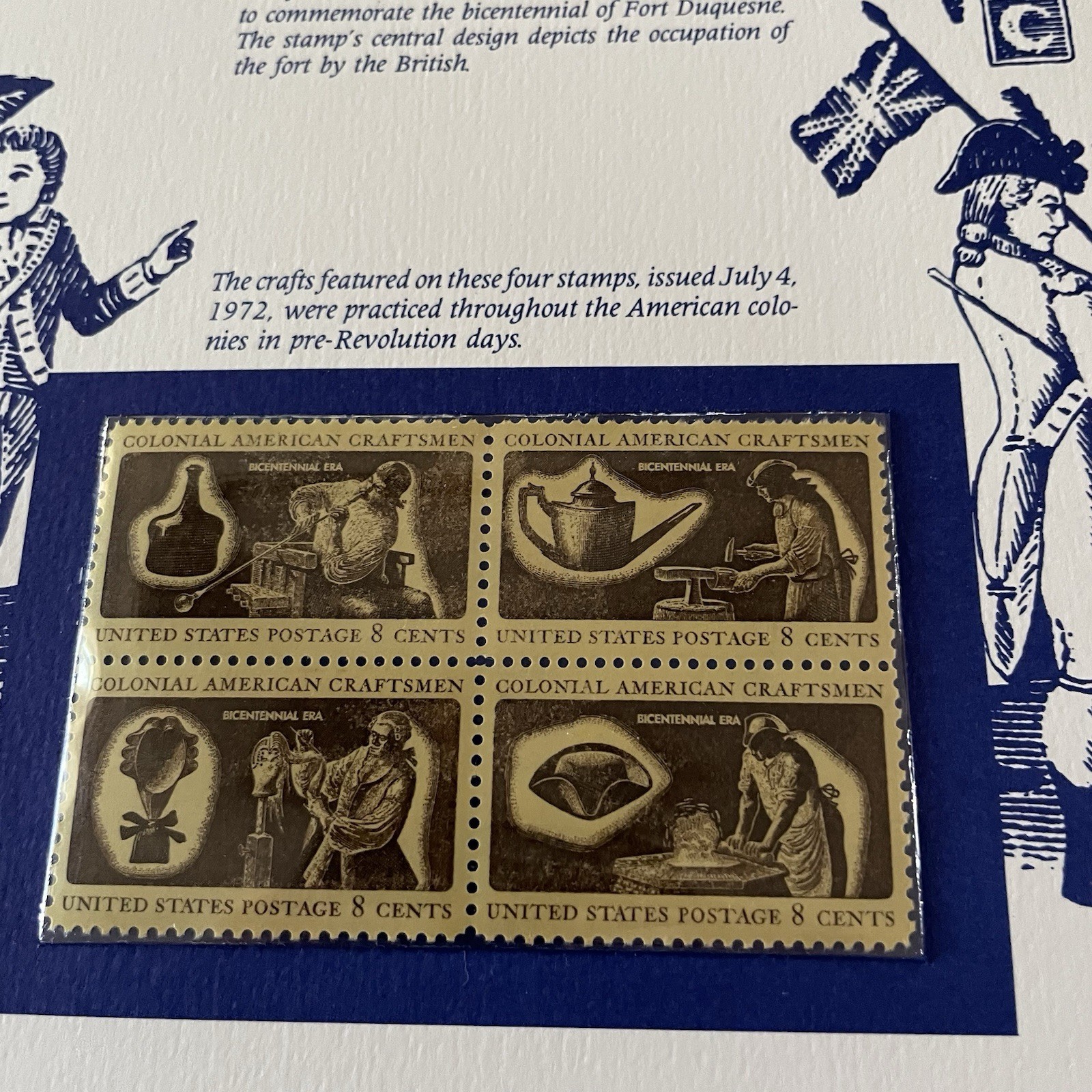 USA Stamp Series Panel THE STORM CLOUDS GATHER Postal Commemorative Society Pg 1