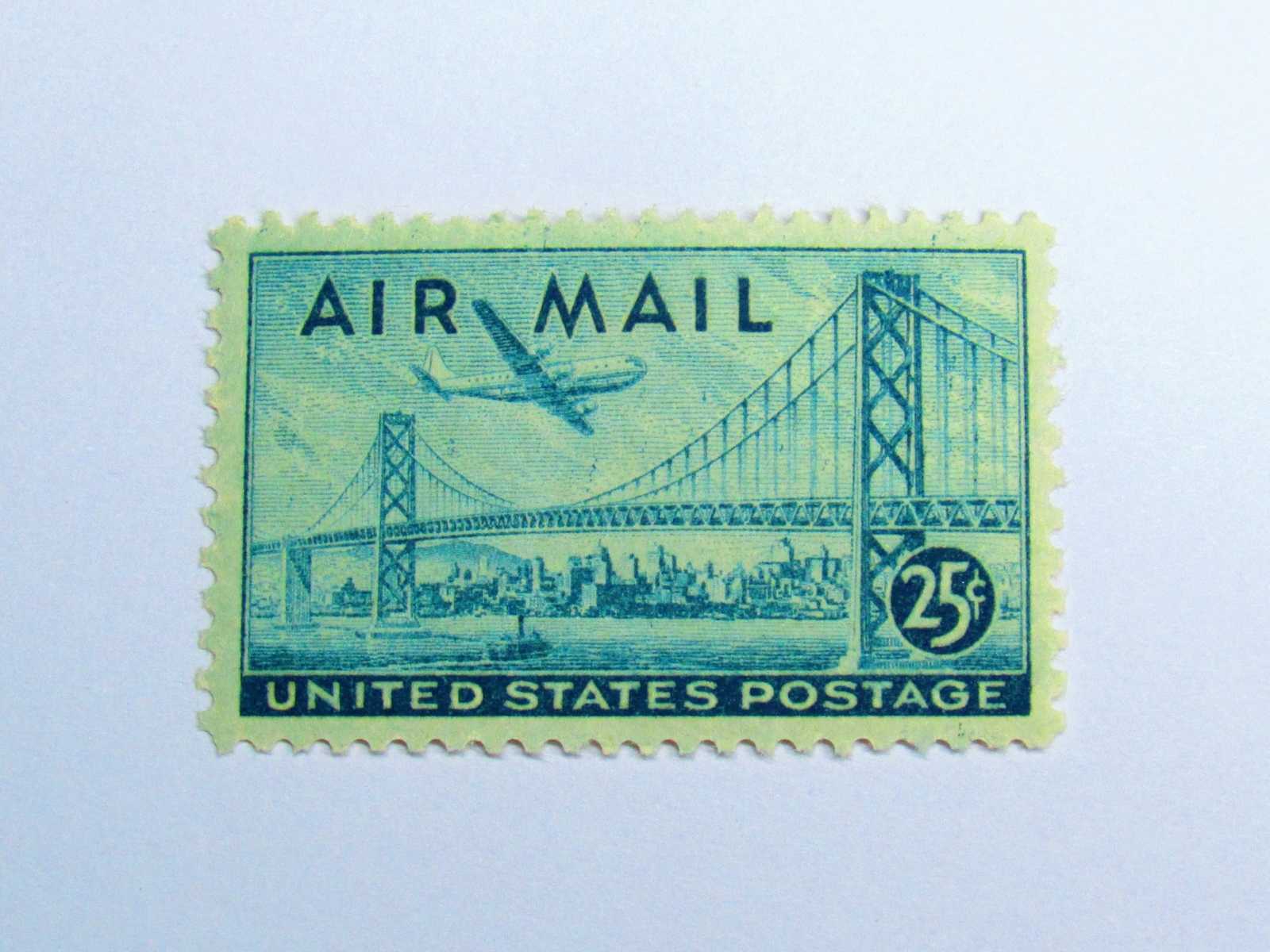 PSE Certified Stamp! 1947 U.S. POSTAGE Air Mail Mint OGnh 25¢ Stamps STP-141-IB