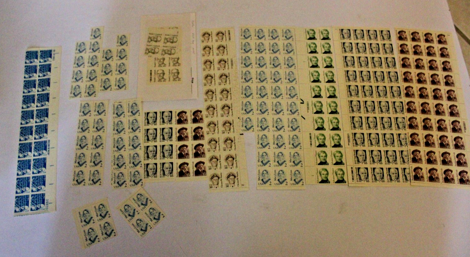 US postage stamps $45 in face value includes 1864a block tag error