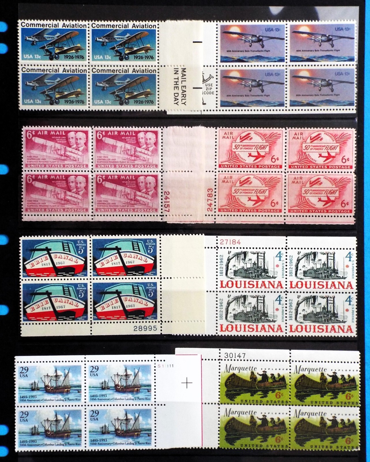 US Postage Stamps Face Value $45+ Unused Lot #125 Sheets Blocks Transportation