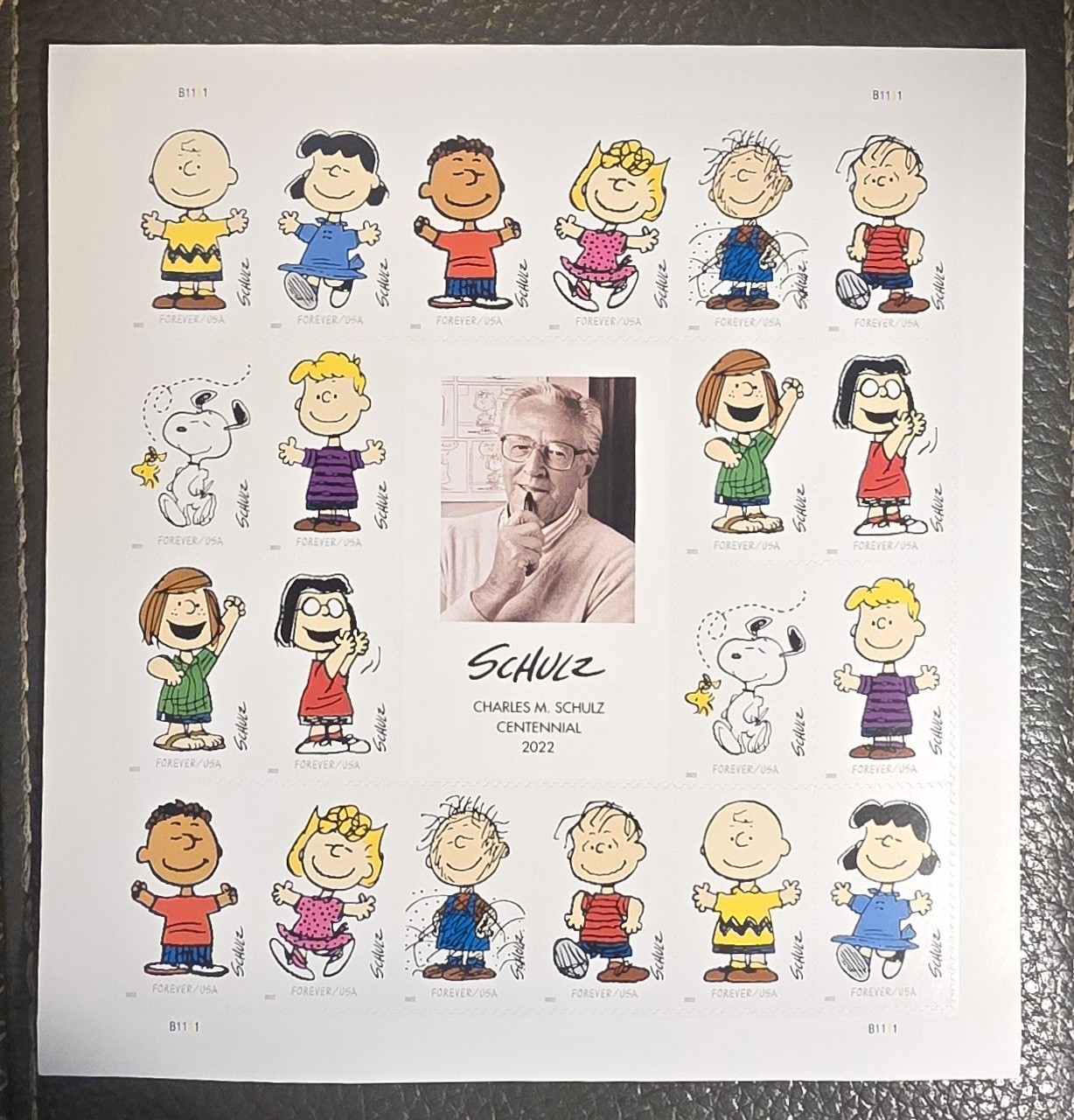 USPS Charles Schulz “Peanuts” Forever Stamps Pane Of 20 Unused Charlie Brown MNH