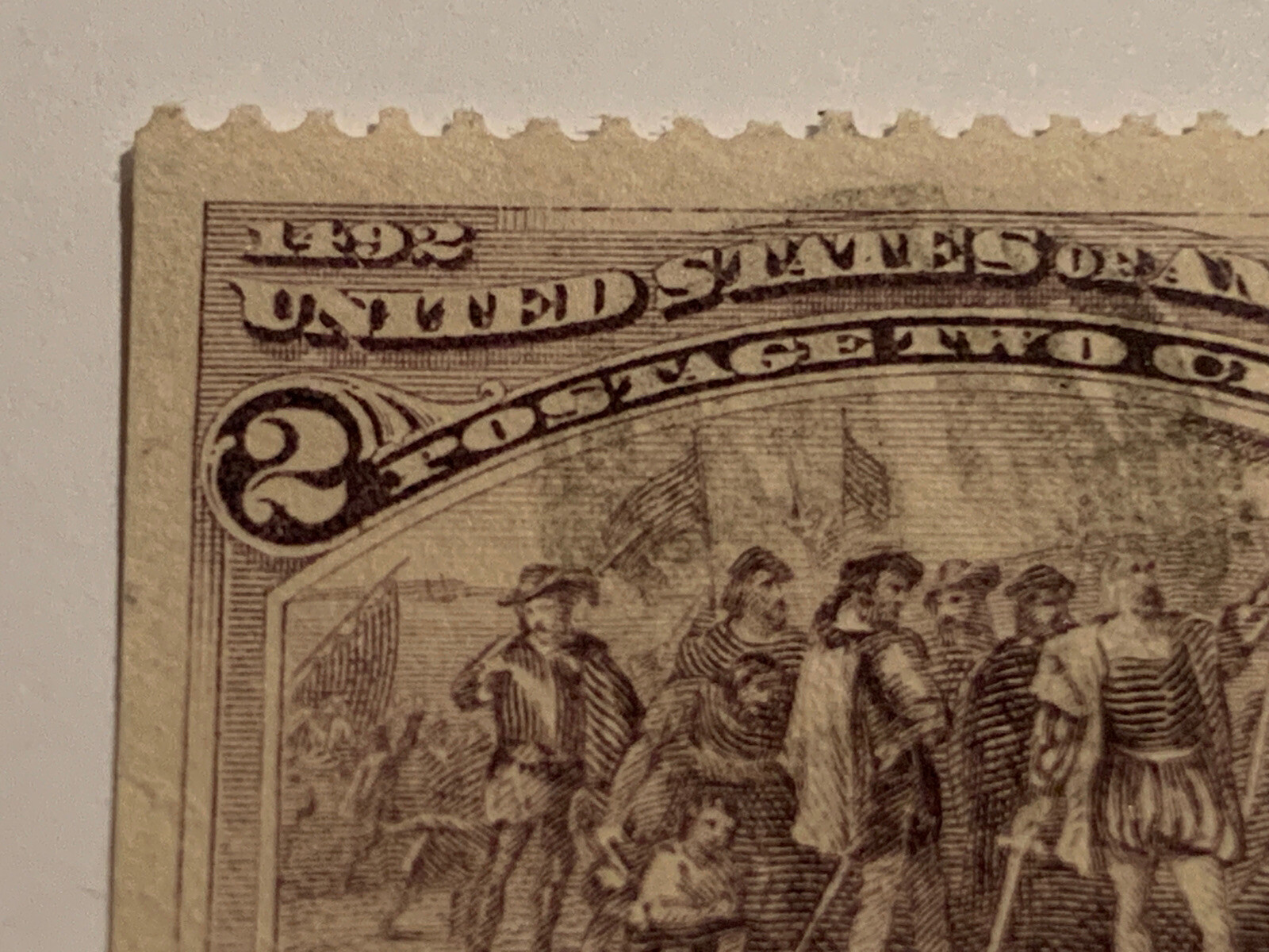 Rare 1893 2 Cent Landing of Columbus US Stamp