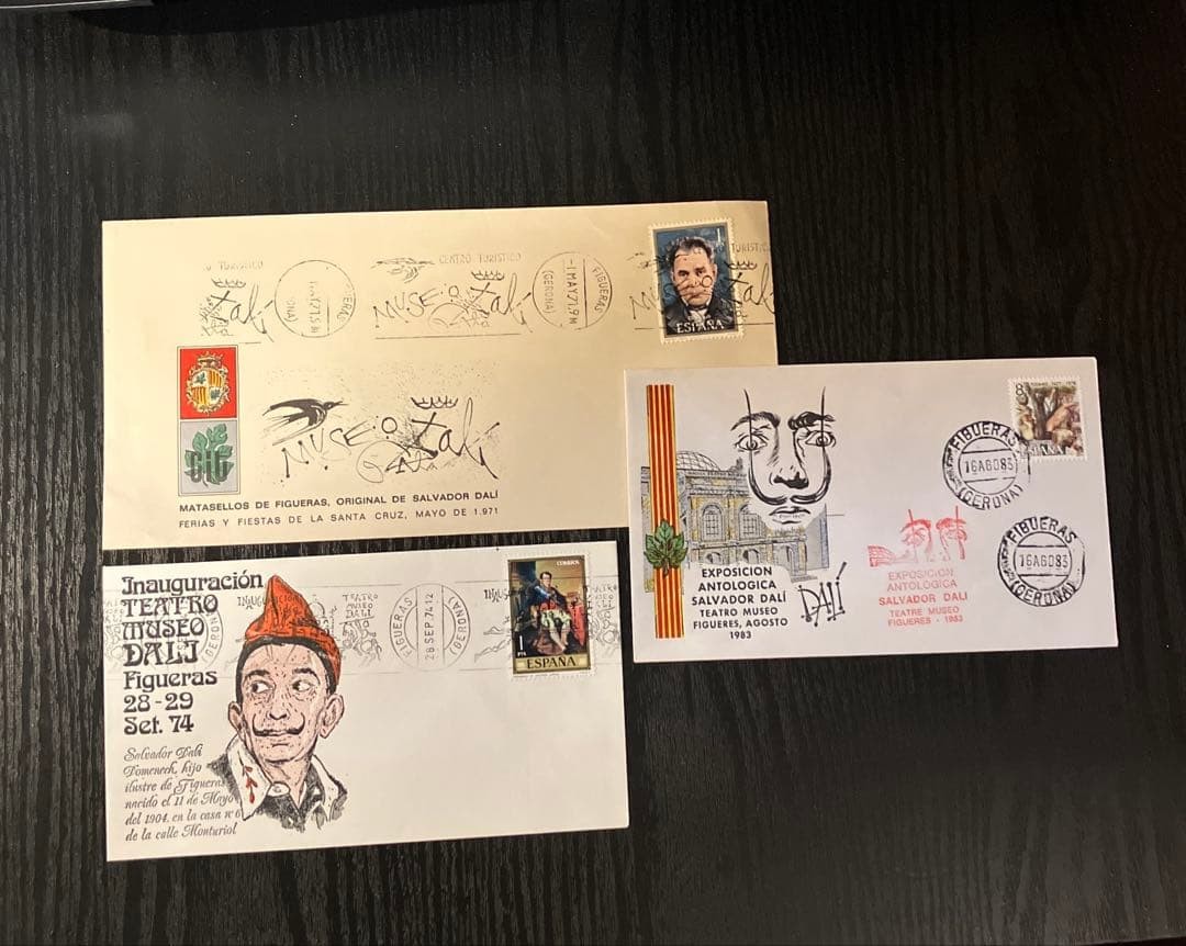 Dali Museum Salvador Dali Event Commemorative Envelope 3 Types