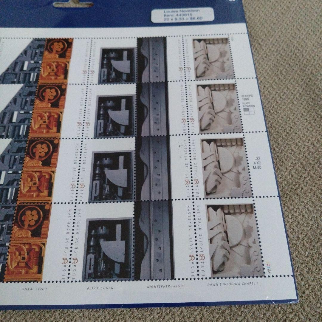 USA 1999 Louise Nevelson 33 cents 5 types 4 each