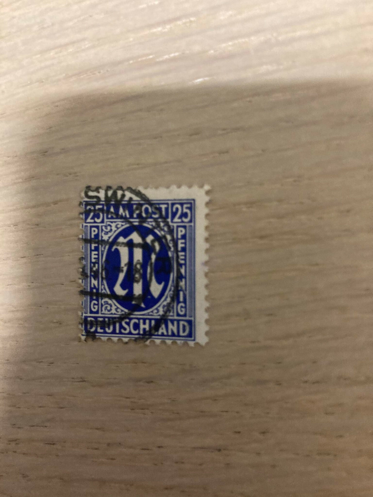 A.M.G. Issue 25pf ultramarine