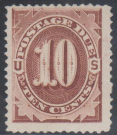 US J12 Postage Dues F – VF Mint No Gum, Large Margins, PFC cv $7,500