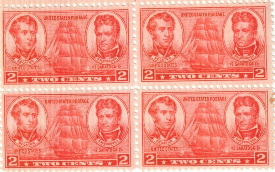 US 2¢ Army Navy Decatur & MacDonough Saratoga Postage Stamp #791 Pack of 100