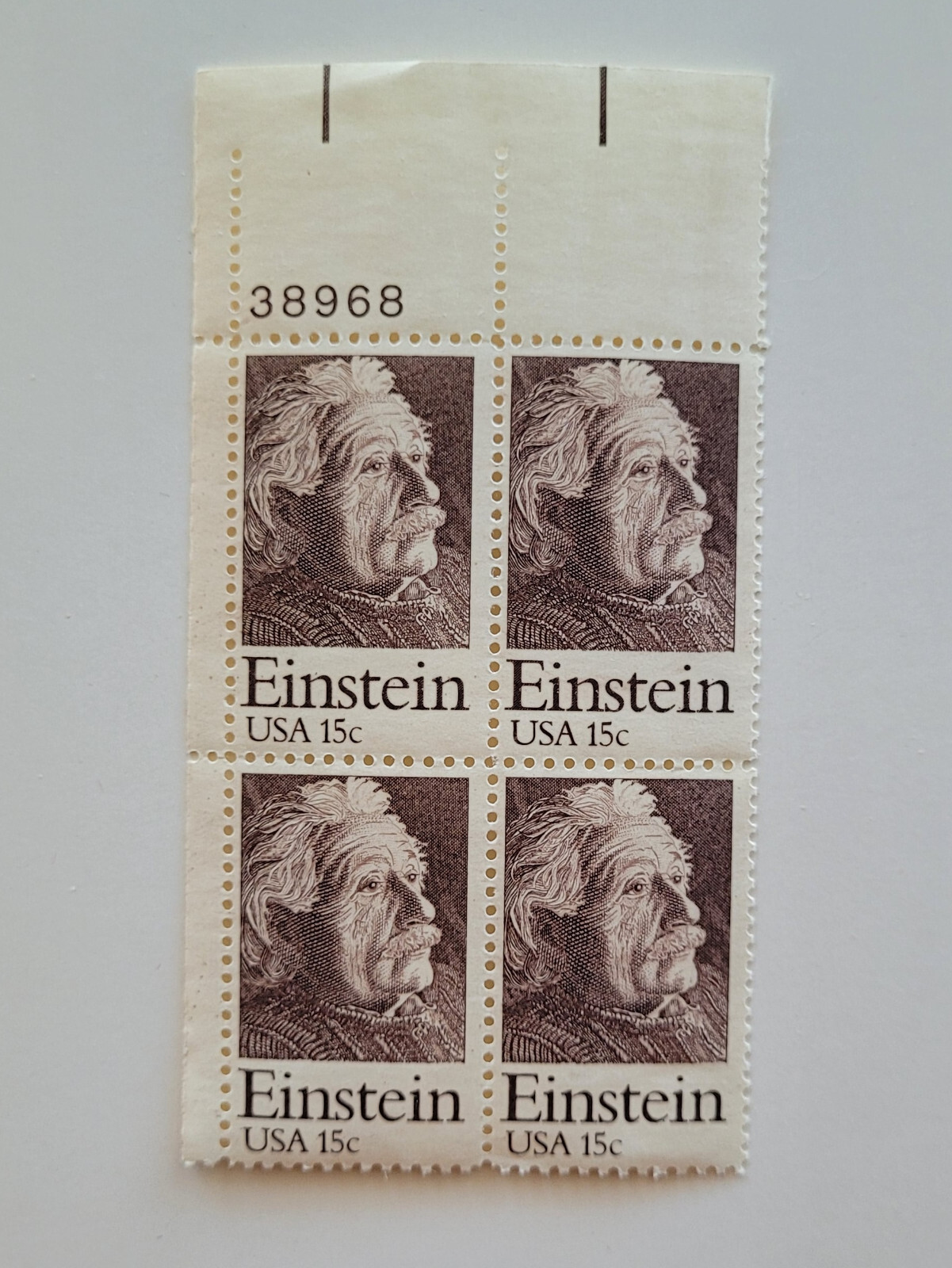 1979 US Stamps Notable Physicist Albert Einstein 15c Block of 4 Sc #1774 MNH OG