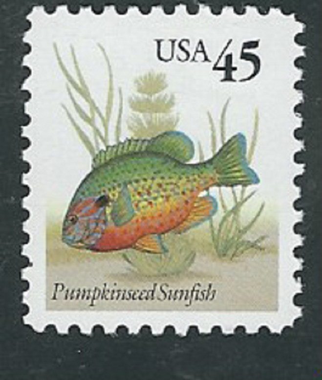 Scott #2481….45 Cent…Sunfish…2 Stamps