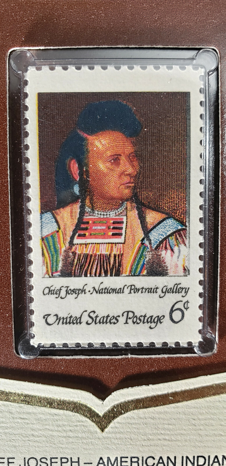 chief joseph american indian 6c stamp issued 1968 mint unused