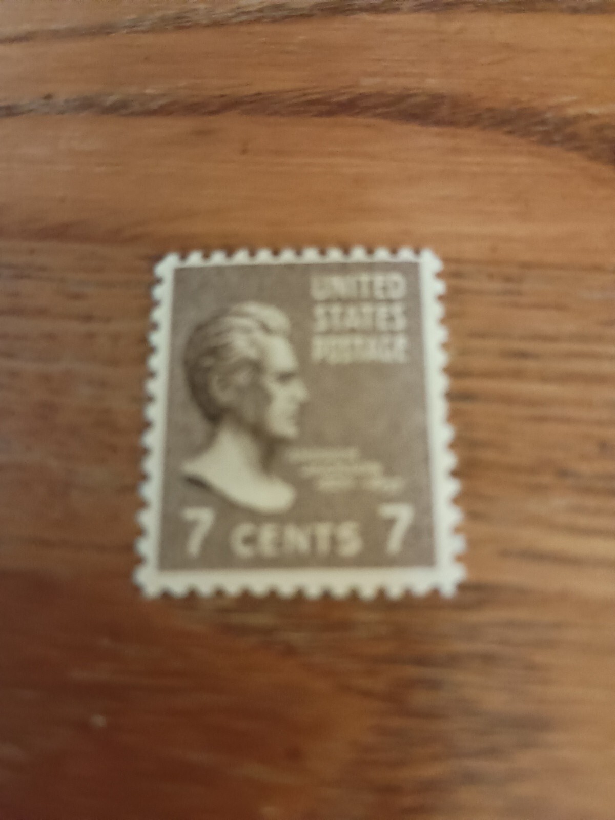 STAMP US SCOTT 812 “Jackson” 7 CENT 1938 MNG