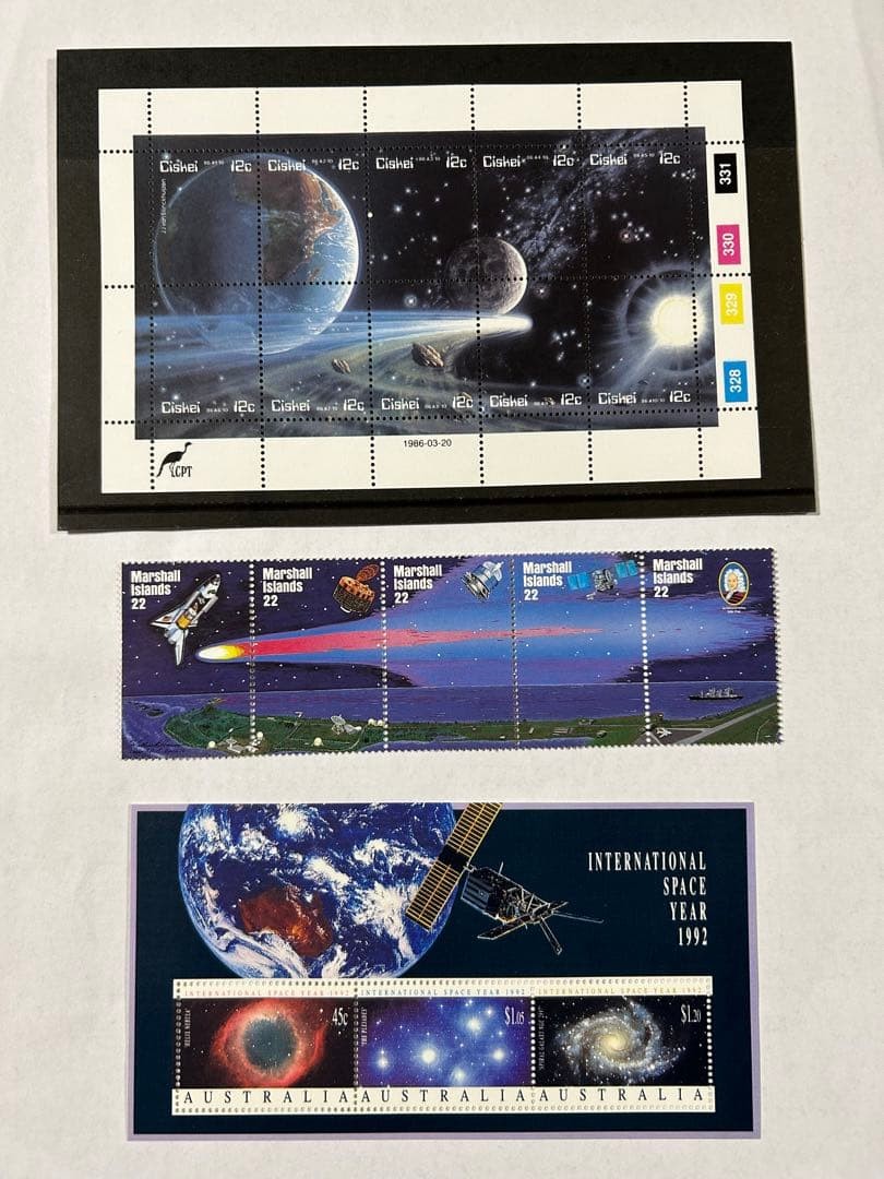 (Unused) Overseas Space Stamp Miniature Sheet (Vintage) ①