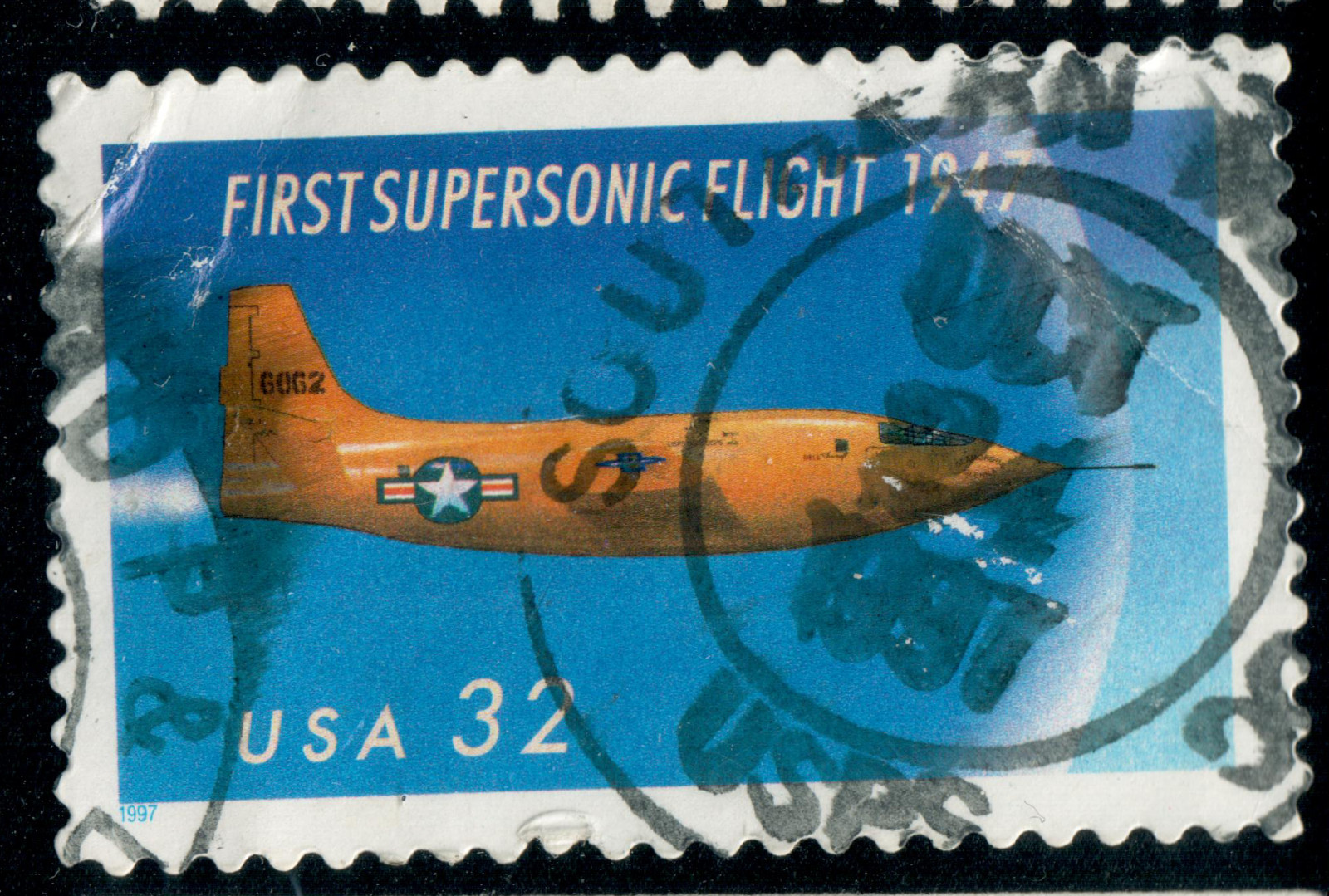 USA – 1997 – The 50th Anniversary of the First Supersonic Flight – 32¢ – #3816