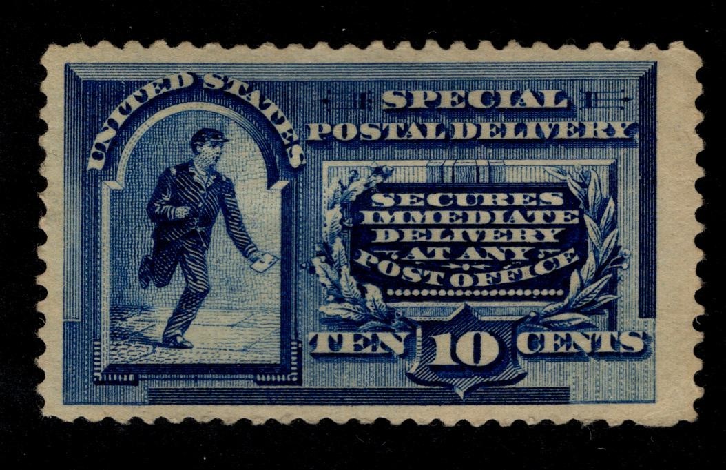US SPECIAL DELIVERY STAMP Sc#e2 MH CAT. VAL. $500