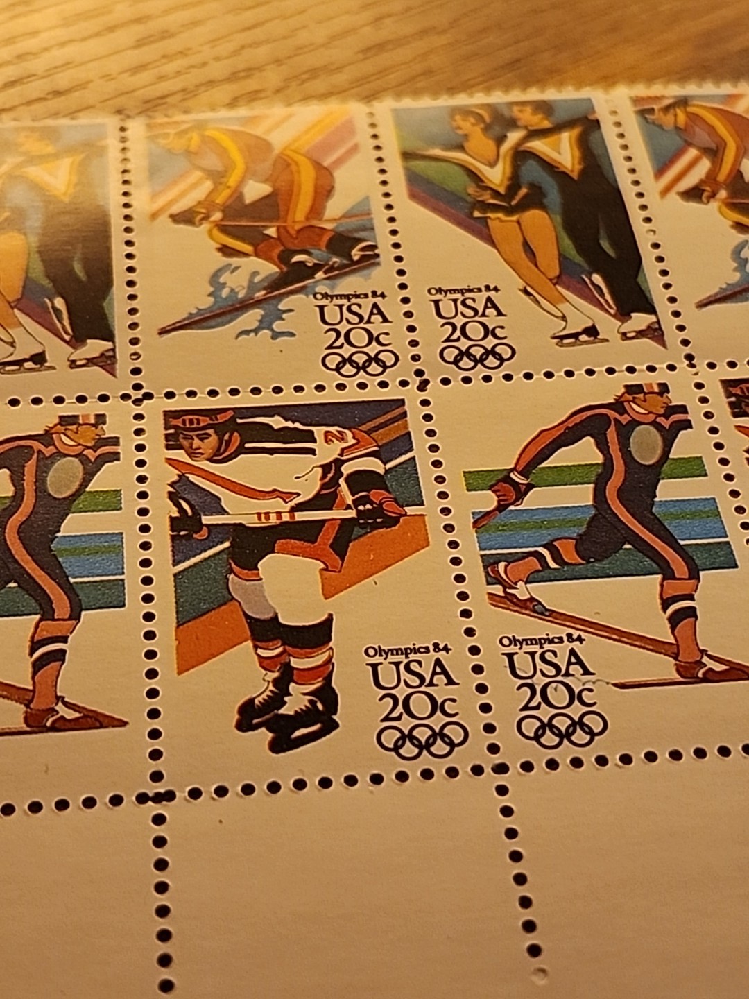 USPS USA Olympics 1983 20 Cent Stamps 20ct 1980s Vintage