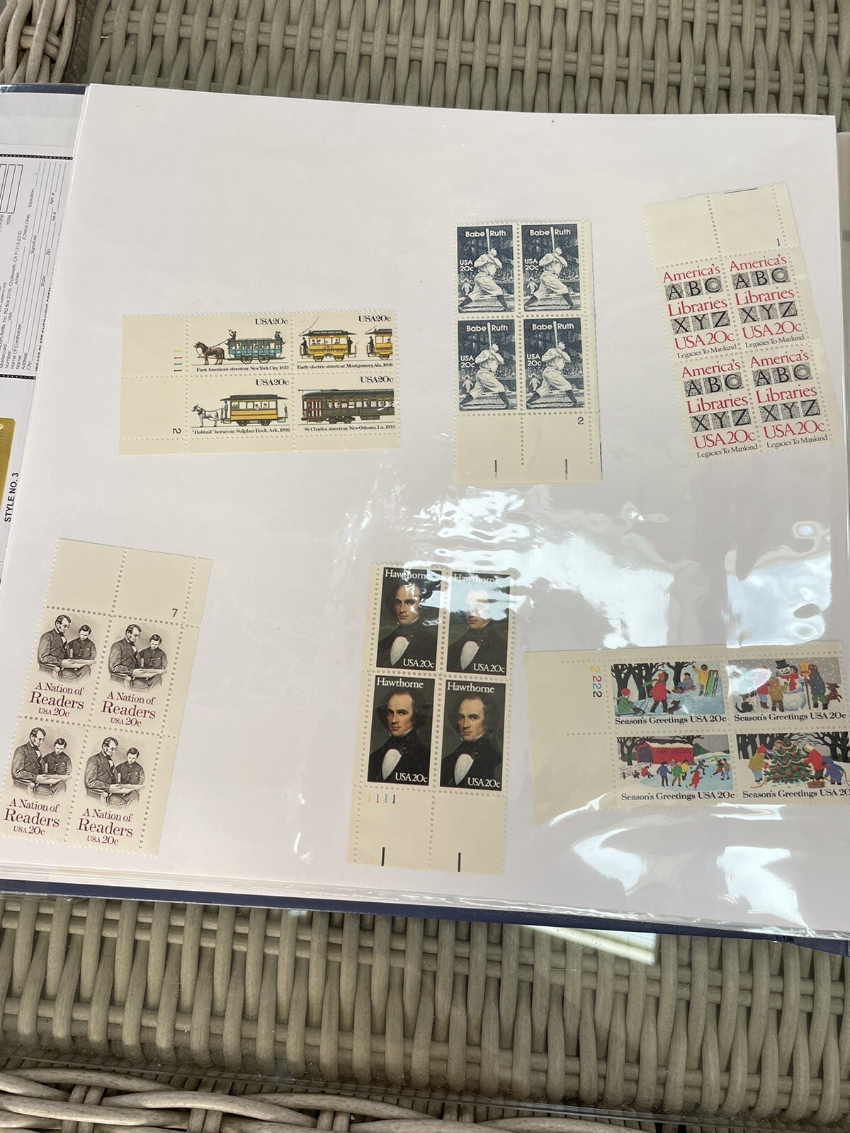 Lot of 284 Twenty Cent U.S. Postage Stamps (See Attached Pictures)