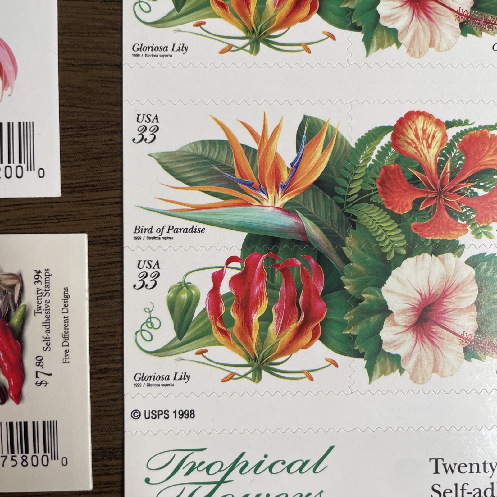 Vintage Tropical Flowers Beautiful Blooms and Crops of the Americas Stamps lot