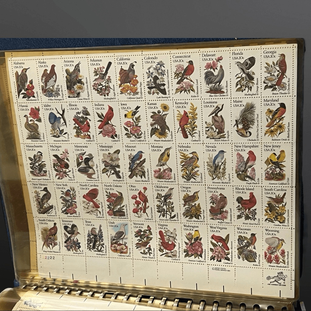 Vintage 1992 MNH Scott Birds MNH 20 Cent Sheet of Stamps Scott #1953-2002