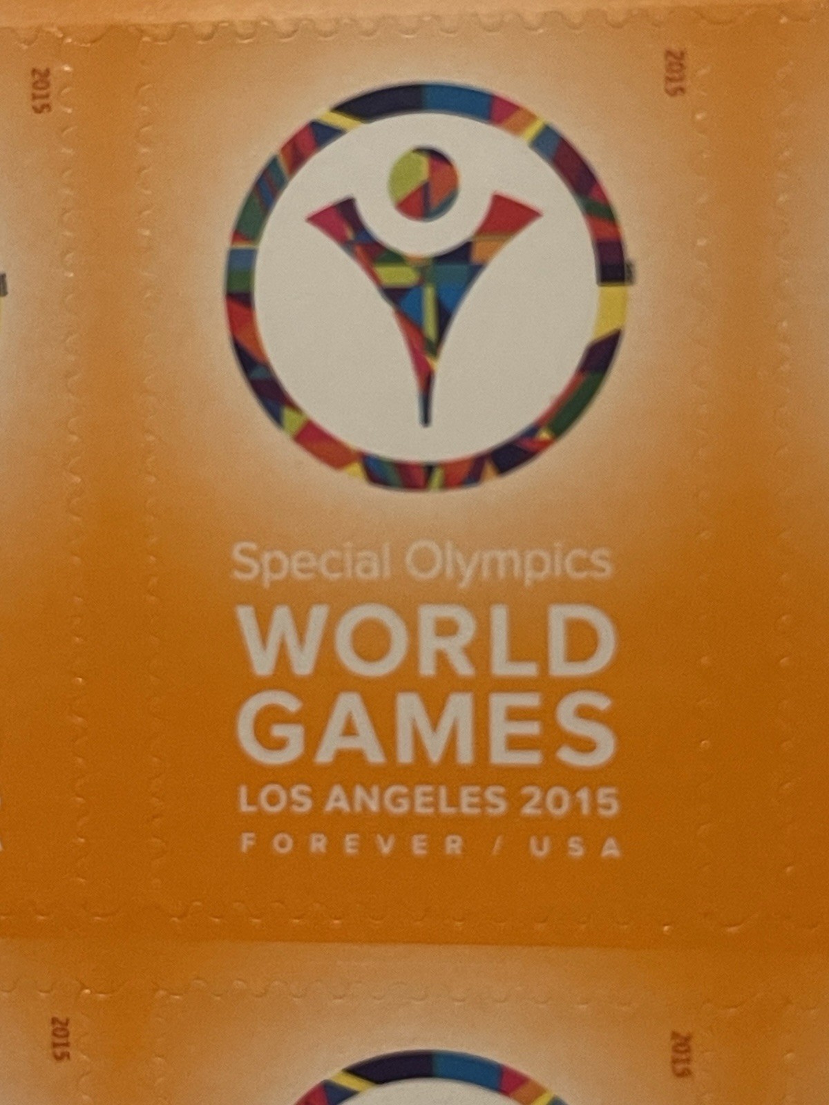 USPS Forever Stamps Special Olympics World Games – 20 Stamp Sheet – Unused