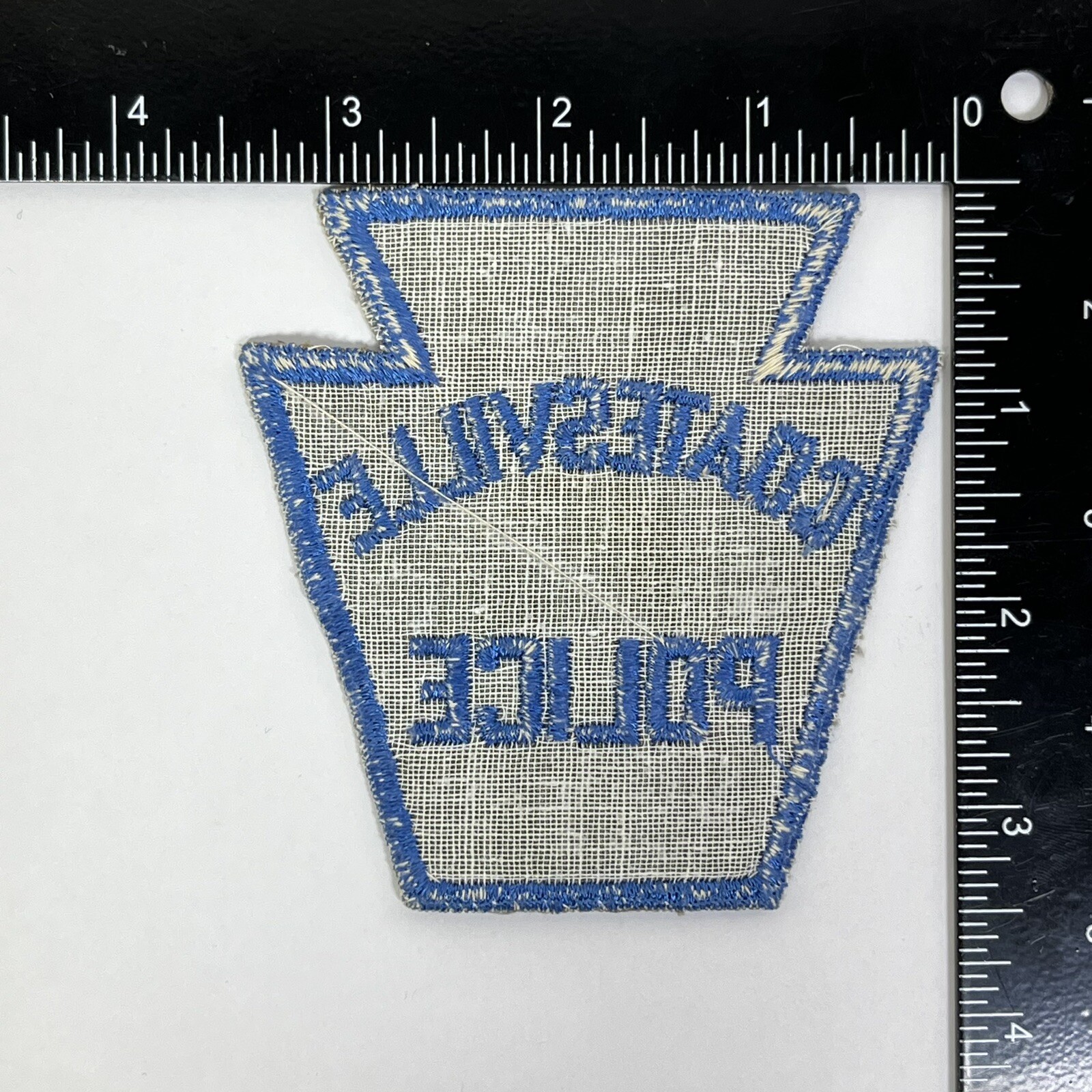 COATESVILLE Police PATCH Keystone, Vintage Obsolete Retired Style Chester County