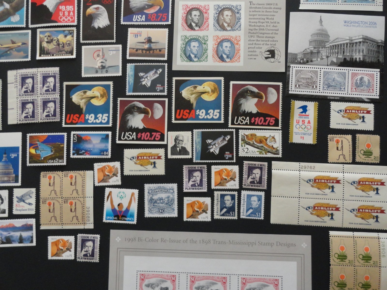USA USPS MINT NH HIGH VALUE DENOMINATION POSTAGE STAMPS LOT FACE VALUE $409.14
