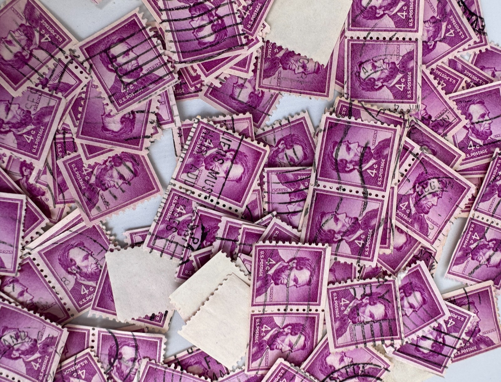 Cancelled Vintage US Stamp Lot Presidents Definitive 1,200+ stamps