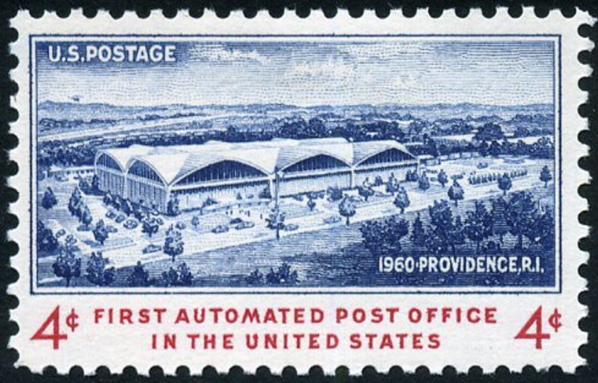 USA 1960 – First Automated Post Office in USA – Providence, R.I., 1960 – #1164