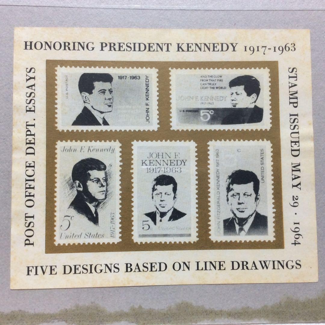 USA stamp, Kennedy, 1 sheet, Panama stamp, 2 pieces
