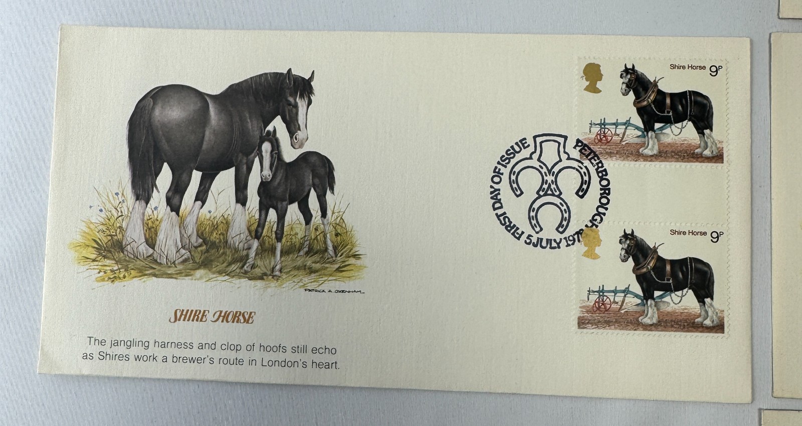 Best Loved Horses of Britain First Day Cover Collection 1978 6 Horse Themed FDC