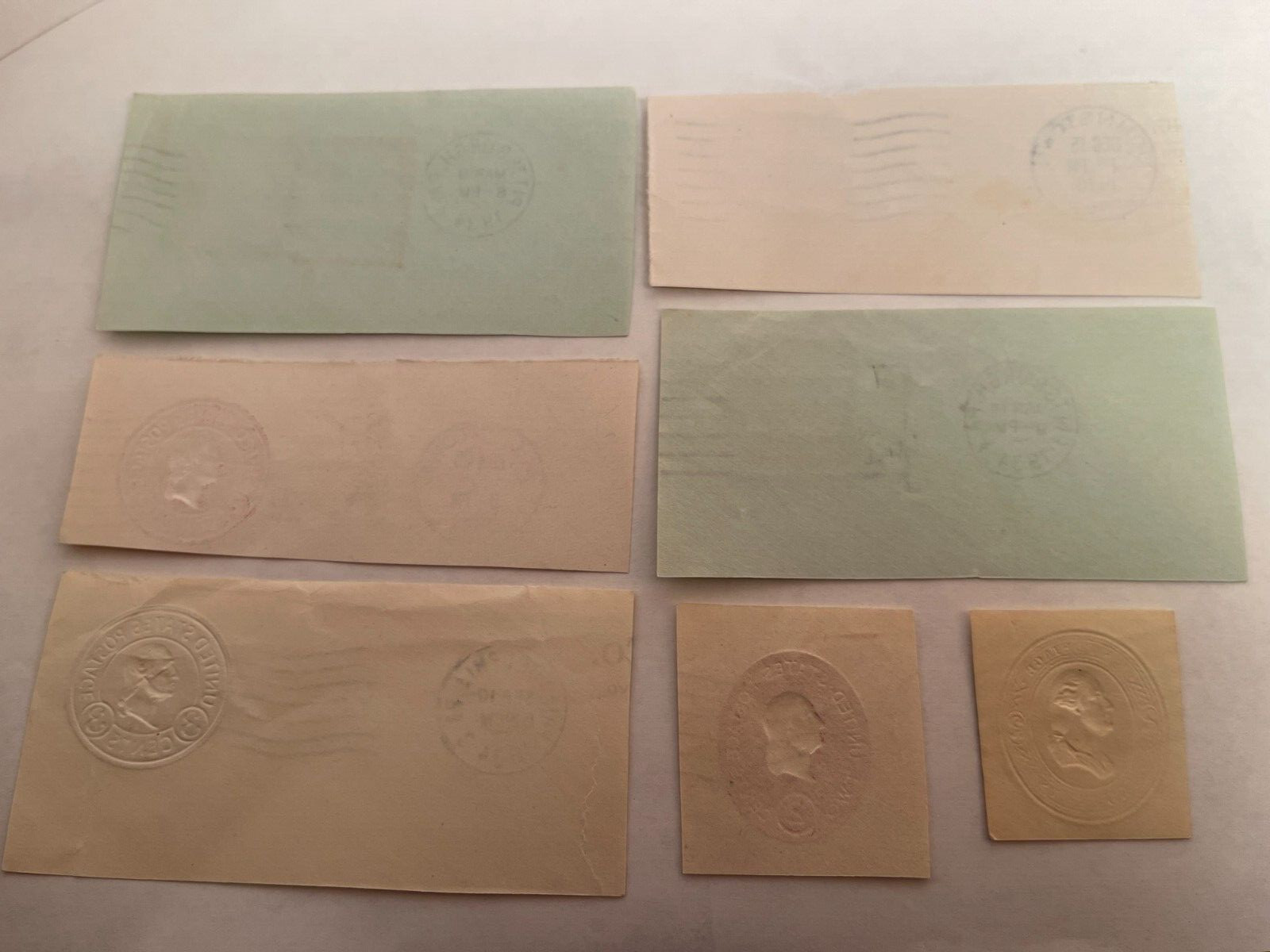 A group of US stamps George Washington Canceled