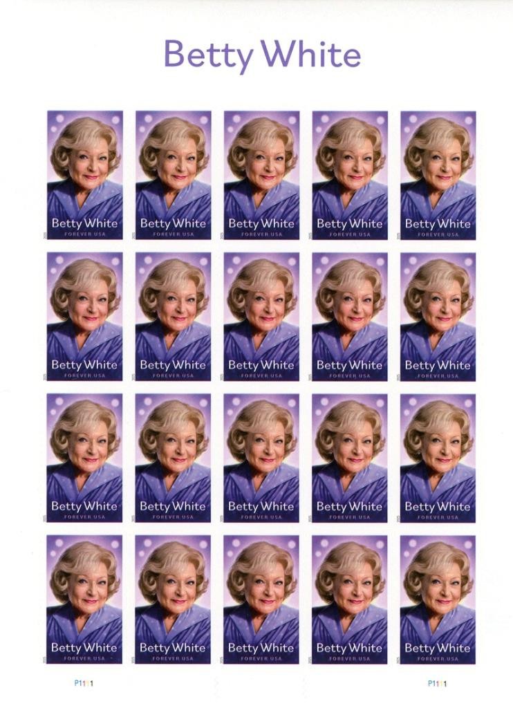 US SCOTT 5976 SHEET OF 20 BETTY WHITE FOREVER STAMPS MNH