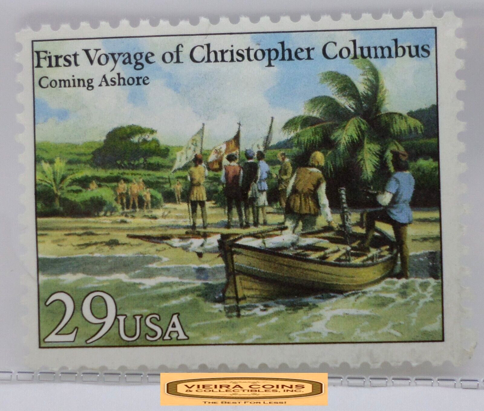 USA First Voyage of Christopher Columbus 29 Cents Stamp – #S40928NQ