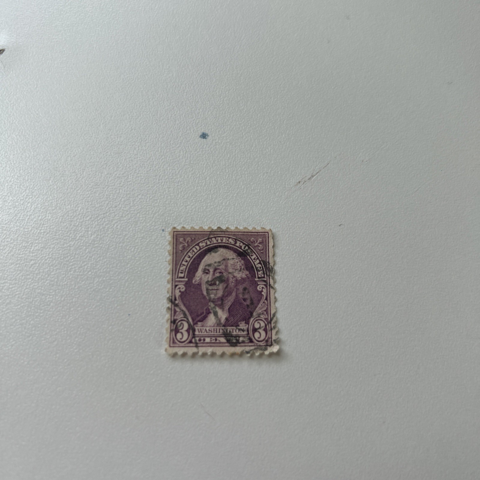 Vintage Rare 1932 US 3 Cent George Washington Stamp | Purple / Violet #S