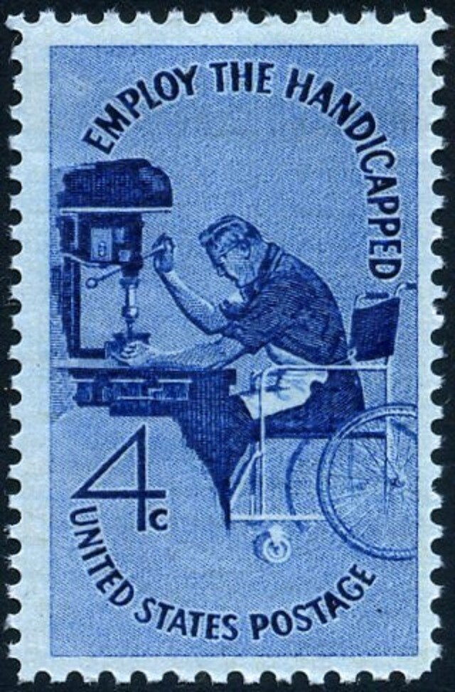 USA 1960 (2 for $1 Sale) – Employ the Handicapped Issue – MNH Stamp – Sc. #1155