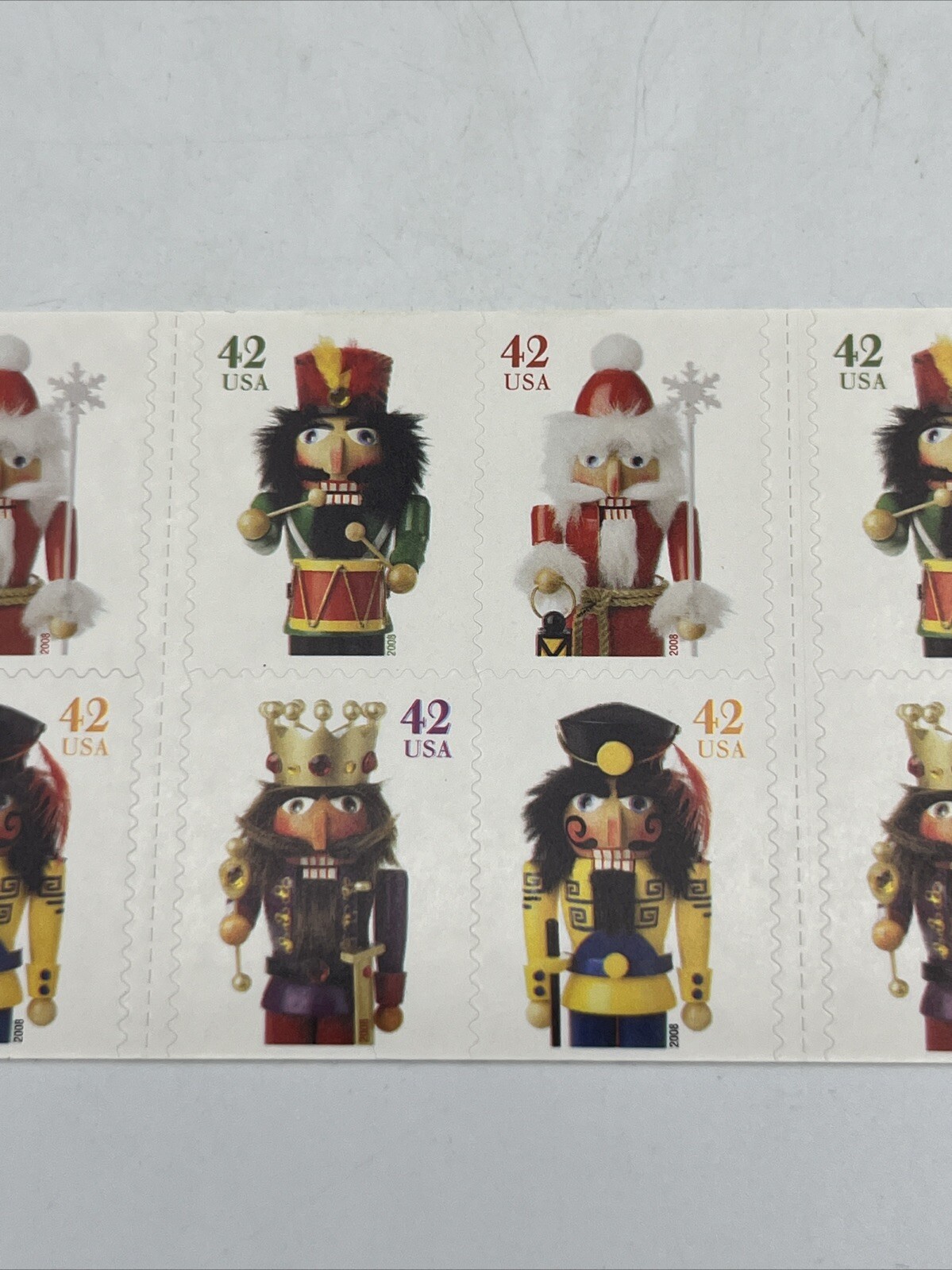 US Stamp Scott #4363b 42 Cent Nutcrackers Booklet Pane of 20 MNH 2008